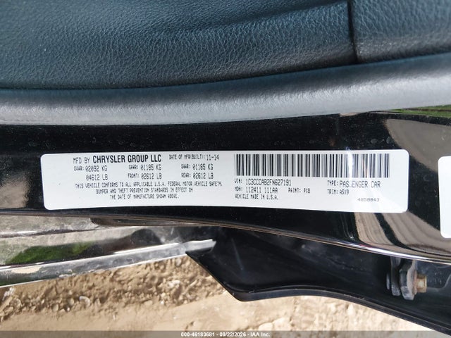 Chrysler 200 Limited 2015 1C3CCCAB2FN627191 Image 9