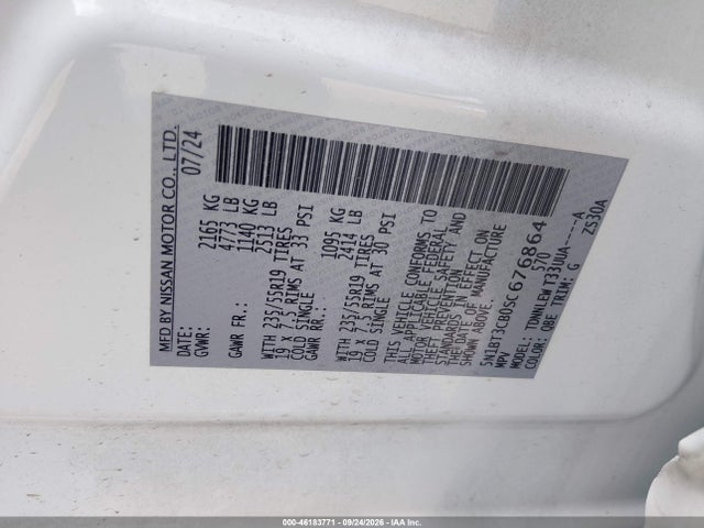 Продаж на аукціоні авто 2025 Nissan Rogue Sl Intelligent Awd, vin: 5N1BT3CB0SC676864, номер лоту: 46183771