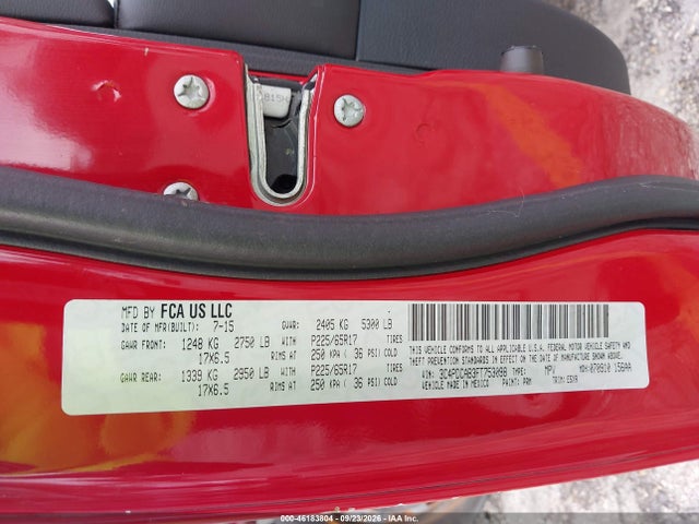 Продаж на аукціоні авто 2015 Dodge Journey American Value Pkg, vin: 3C4PDCAB3FT753098, номер лоту: 46183804