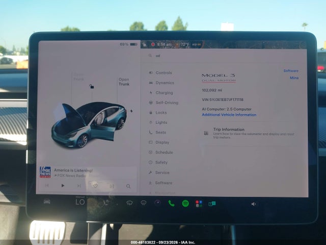 46183822 :رقم المزاد ، 5YJ3E1EB7JF171118 vin ، 2018 Tesla Model 3 Long Range/performance مزاد بيع