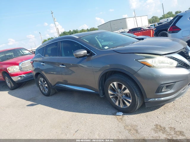 2015 Nissan Murano Sl მანქანა იყიდება აუქციონზე, vin: 5N1AZ2MG6FN265722, აუქციონის ნომერი: 46183892