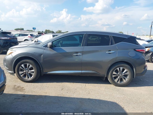 2015 Nissan Murano Sl მანქანა იყიდება აუქციონზე, vin: 5N1AZ2MG6FN265722, აუქციონის ნომერი: 46183892