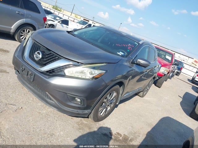 2015 Nissan Murano Sl მანქანა იყიდება აუქციონზე, vin: 5N1AZ2MG6FN265722, აუქციონის ნომერი: 46183892