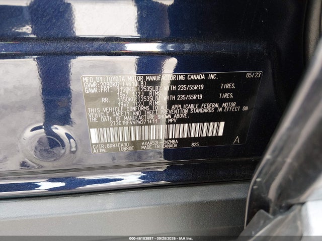 Продажа на аукционе авто 2023 Toyota Rav4 Xle Premium, vin: 2T3C1RFV4PW271411, номер лота: 46183897