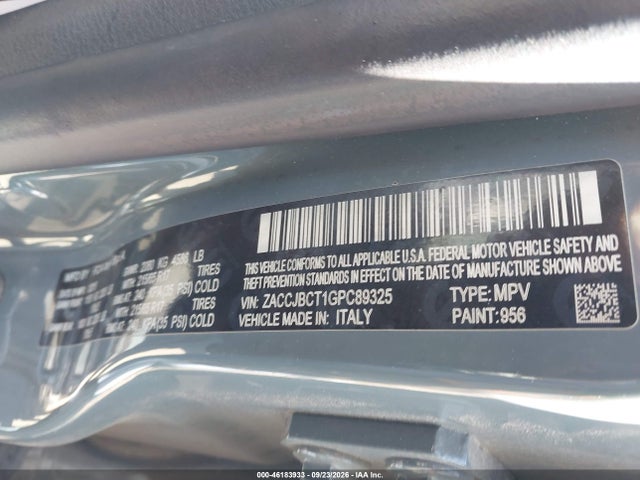 ZACCJBCT1GPC89325 Jeep Renegade Trailhawk