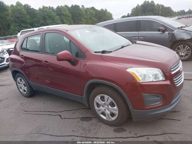 2016 Chevrolet Trax 1ls მანქანა იყიდება აუქციონზე, vin: 3GNCJKSB9GL240561, აუქციონის ნომერი: 46184006