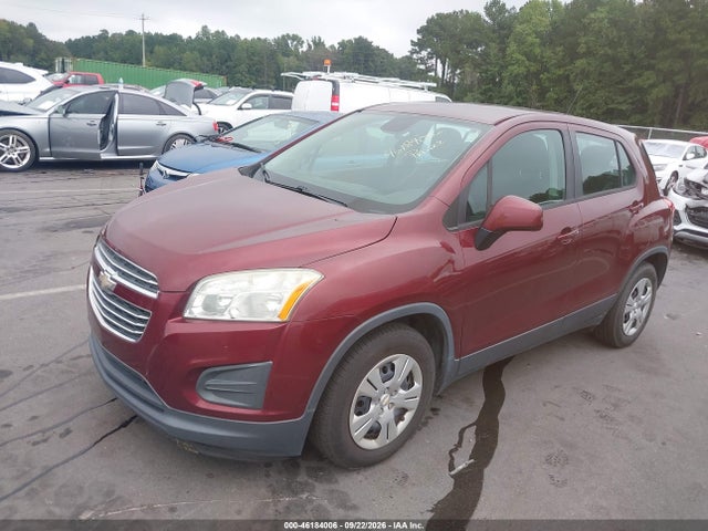 Продаж на аукціоні авто 2016 Chevrolet Trax 1ls, vin: 3GNCJKSB9GL240561, номер лоту: 46184006