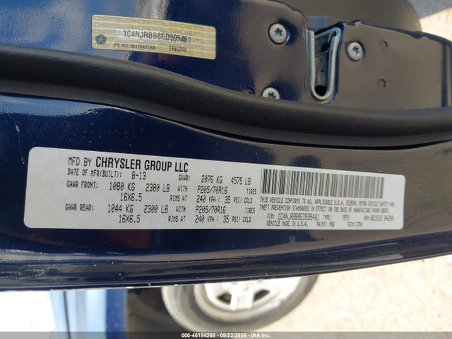 Продаж на аукціоні авто 2014 Jeep Patriot Sport, vin: 1C4NJRBB8ED595461, номер лоту: 46184268