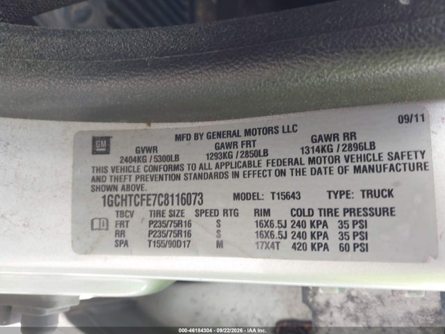 Продаж на аукціоні авто 2012 Chevrolet Colorado 1lt, vin: 1GCHTCFE7C8116073, номер лоту: 46184304