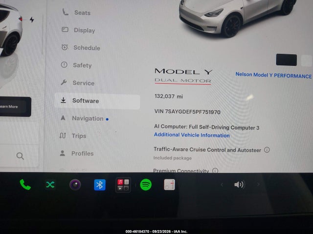 7SAYGDEF5PF751970 Tesla Model Y Performance Dual Motor All-wheel Drive