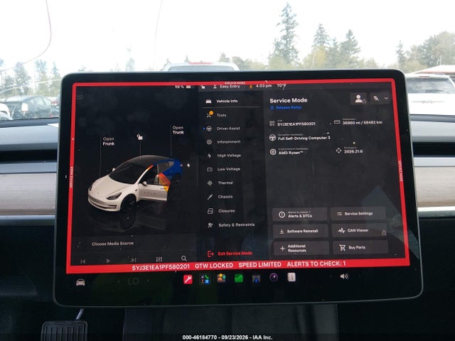 Tesla Model 3 Rear-wheel Drive 2023 5YJ3E1EA1PF580201 Image 19
