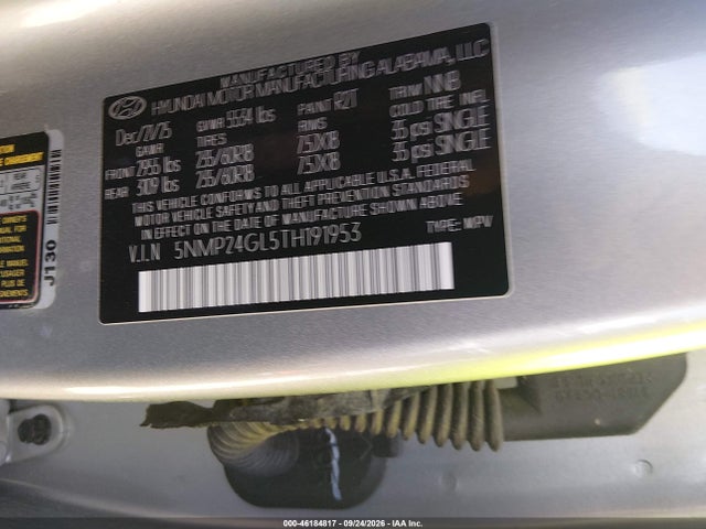 Hyundai Santa Fe Sel 2026 5NMP24GL5TH191953 Image 9