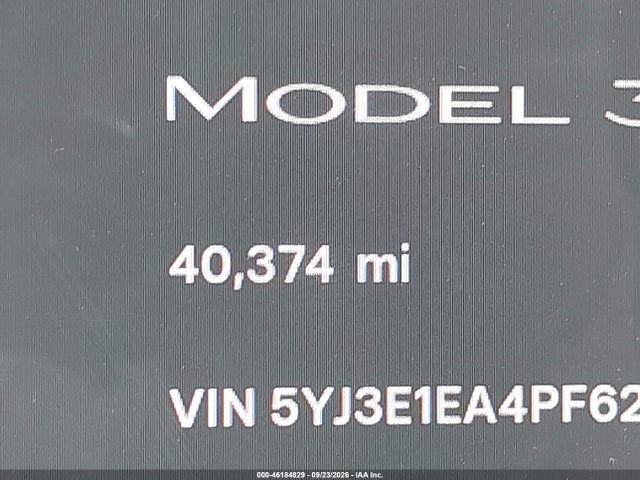 Aukcja sprzedaży 2023 Tesla Model 3 Rear-wheel Drive, vin: 5YJ3E1EA4PF621825, numer aukcji: 46184829