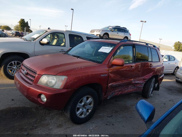 Продажа на аукционе авто 2002 Toyota Highlander Limited V6, vin: JTEHF21A620084845, номер лота: 46184934