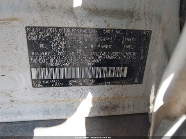 Toyota RAV4 LE 2021 2T3K1RFVXMW104185 Image 9