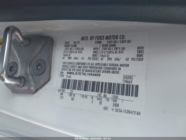 Ford Transit Connect Xl 2020 NM0LS7E79L1454409 Image 9