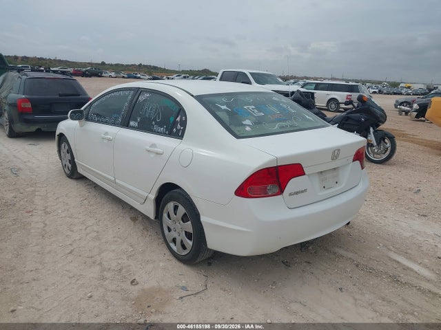 46185198 :رقم المزاد ، 2HGFA16508H344176 vin ، 2008 Honda Civic Lx مزاد بيع