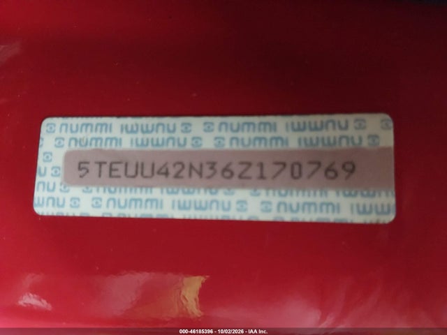 Aukcja sprzedaży 2006 Toyota Tacoma Base V6, vin: 5TEUU42N36Z170769, numer aukcji: 46185396