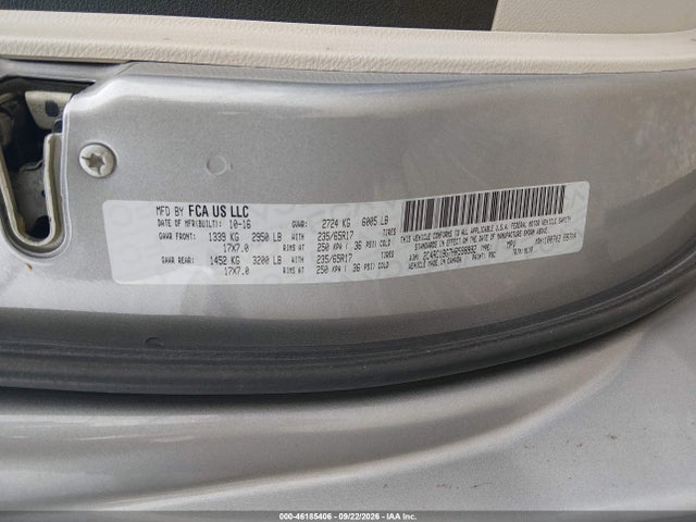 Aukcja sprzedaży 2017 Chrysler Pacifica Touring-l, vin: 2C4RC1BG7HR598992, numer aukcji: 46185406