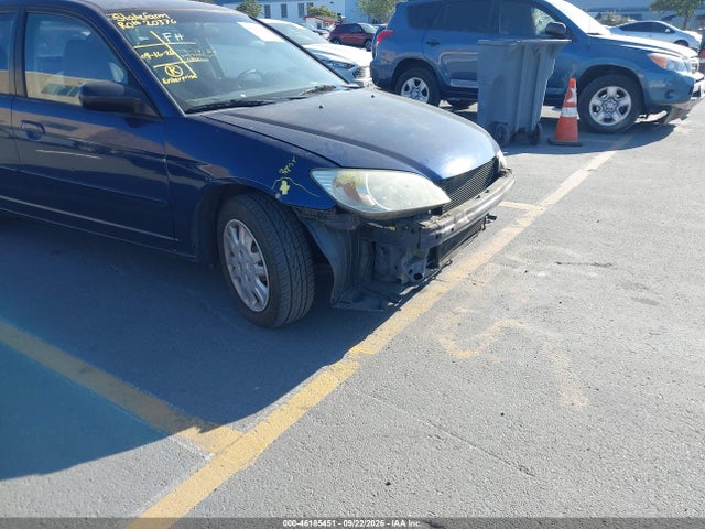Aukcja sprzedaży 2005 Honda Civic Lx, vin: 2HGES16585H510108, numer aukcji: 46185451