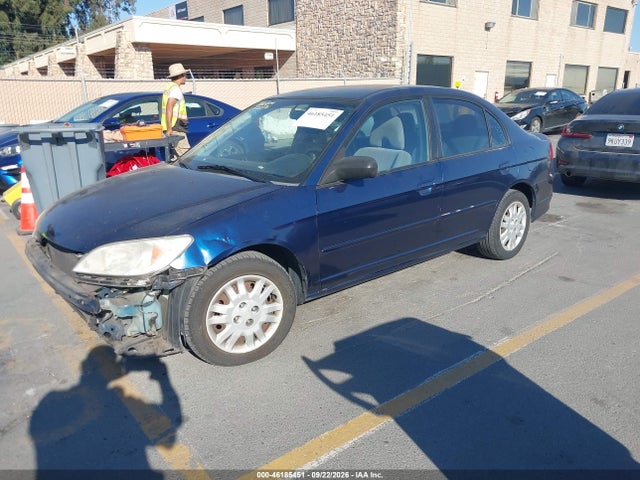 Aukcja sprzedaży 2005 Honda Civic Lx, vin: 2HGES16585H510108, numer aukcji: 46185451