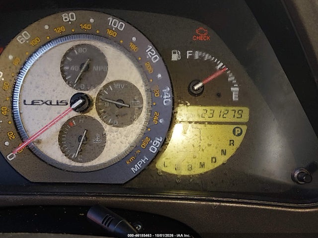46185463 :رقم المزاد ، JTHBD182010032326 vin ، 2001 Lexus Is 300 مزاد بيع