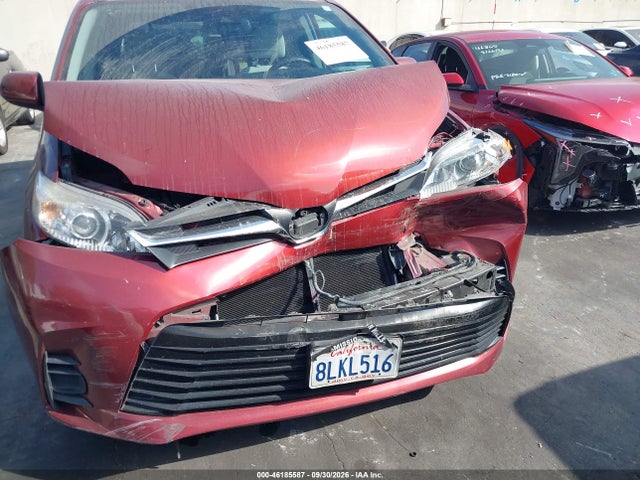 2018 Toyota Sienna Le 8 Passenger მანქანა იყიდება აუქციონზე, vin: 5TDKZ3DC3JS909014, აუქციონის ნომერი: 46185587