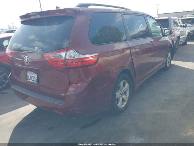 2018 Toyota Sienna Le 8 Passenger მანქანა იყიდება აუქციონზე, vin: 5TDKZ3DC3JS909014, აუქციონის ნომერი: 46185587