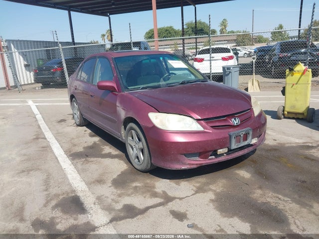 46185867 :رقم المزاد ، 2HGES26724H621453 vin ، 2004 Honda Civic Ex مزاد بيع