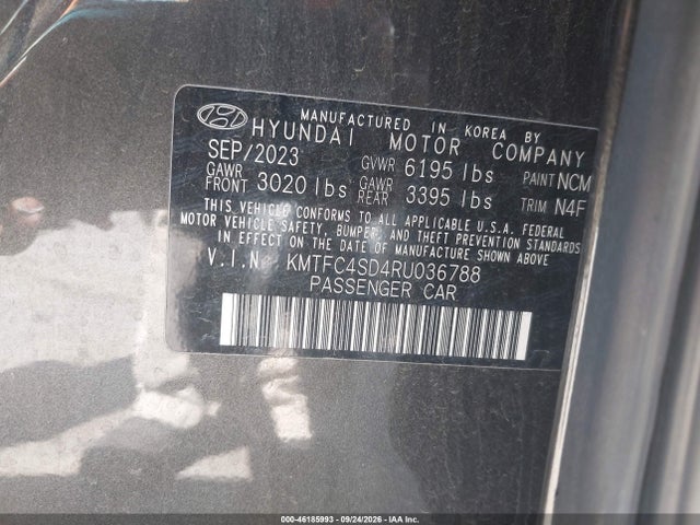 Продажа на аукционе авто 2024 Genesis G90 3.5t E-sc Awd, vin: KMTFC4SD4RU036788, номер лота: 46185993