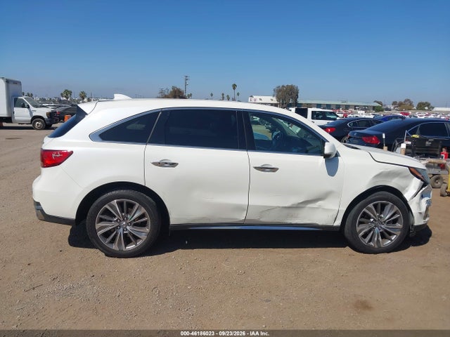 46186023 :رقم المزاد ، 5FRYD3H58HB013809 vin ، 2017 Acura Mdx Technology Package مزاد بيع