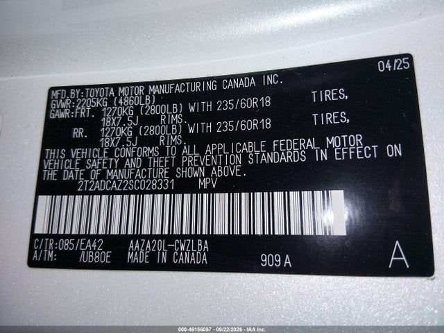 Lexus NX 250 2025 2T2ADCAZ2SC028331 Image 9
