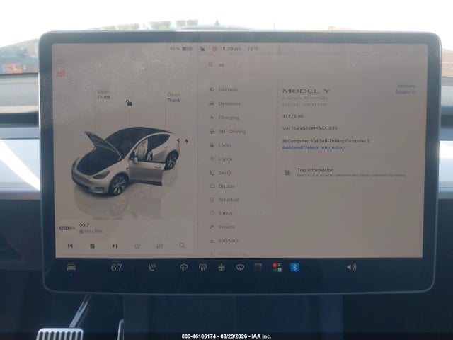 Aukcja sprzedaży 2023 Tesla Modelo Y Awd/long Range Dual Motor All-wheel Drive, vin: 7SAYGDEE1PA091639, numer aukcji: 46186174