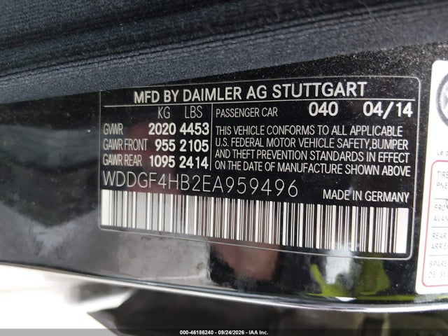 Продаж на аукціоні авто 2014 Mercedes-benz C 250 Sport, vin: WDDGF4HB2EA959496, номер лоту: 46186240