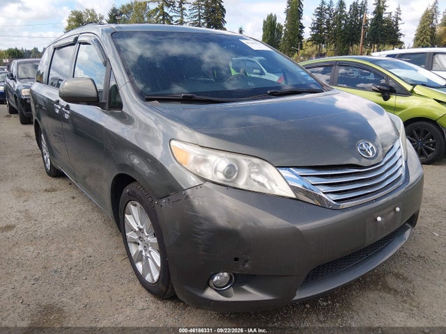 46186331 :رقم المزاد ، 5TDYK3DC6BS053465 vin ، 2011 Toyota Sienna Limited V6 مزاد بيع