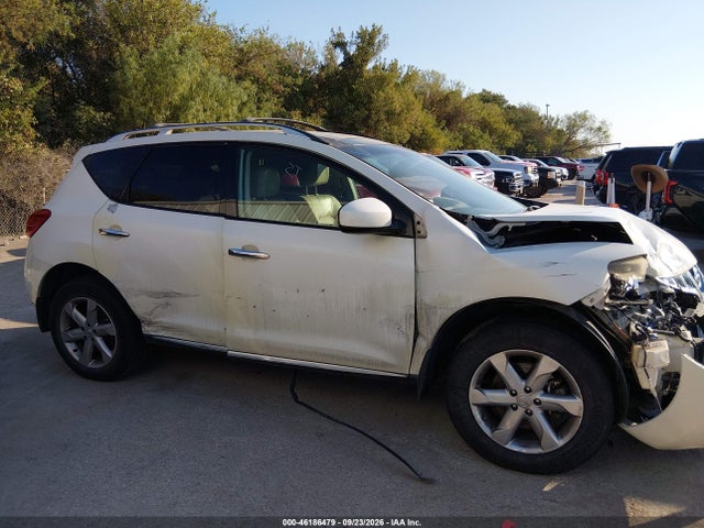 2009 Nissan Murano Sl მანქანა იყიდება აუქციონზე, vin: JN8AZ18U59W106661, აუქციონის ნომერი: 46186479