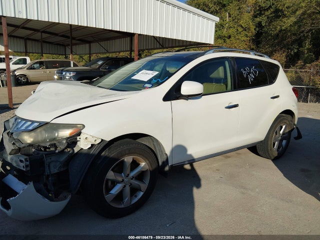 2009 Nissan Murano Sl მანქანა იყიდება აუქციონზე, vin: JN8AZ18U59W106661, აუქციონის ნომერი: 46186479