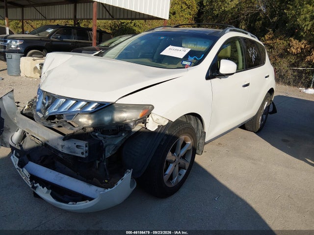 2009 Nissan Murano Sl მანქანა იყიდება აუქციონზე, vin: JN8AZ18U59W106661, აუქციონის ნომერი: 46186479