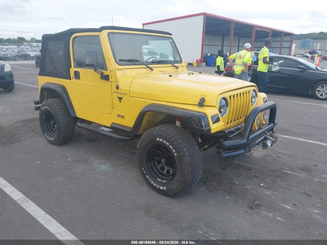 46186546 :رقم المزاد ، 1J4FA29P2YP797156 vin ، 2000 Jeep Wrangler Se مزاد بيع