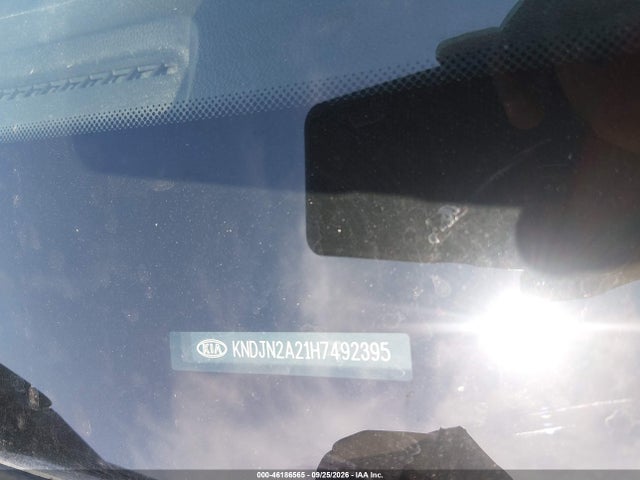2017 Kia Alma მანქანა იყიდება აუქციონზე, vin: KNDJN2A21H7492395, აუქციონის ნომერი: 46186565