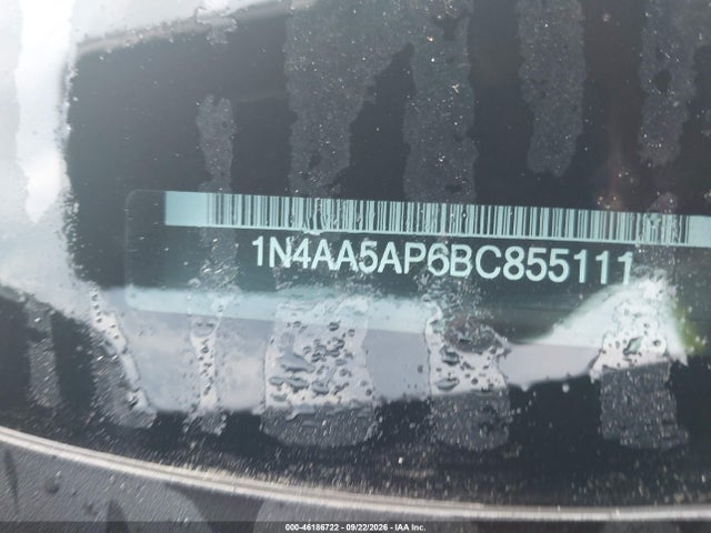 Продаж на аукціоні авто 2011 Nissan Maxima 3.5 S, vin: 1N4AA5AP6BC855111, номер лоту: 46186722