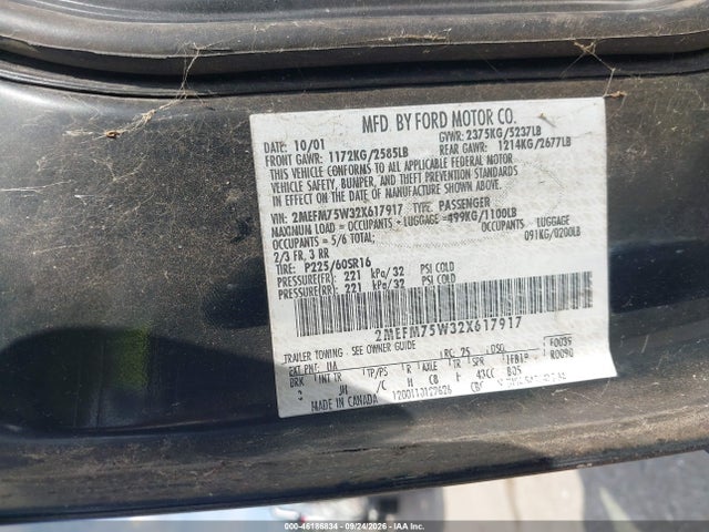 Продажа на аукционе авто 2002 Mercury Grand Marquis Ls, vin: 2MEFM75W32X617917, номер лота: 46186834