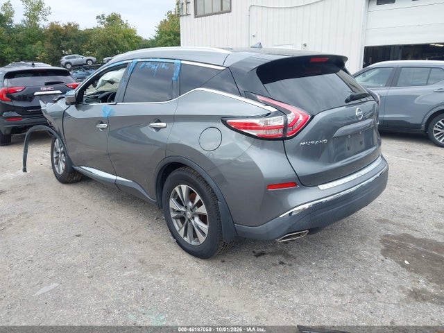 46187059 :رقم المزاد ، 5N1AZ2MH2FN207969 vin ، 2015 Nissan Murano Sl مزاد بيع