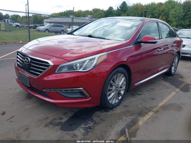 2015 Hyundai Sonata 2.4l Limited მანქანა იყიდება აუქციონზე, vin: 5NPE34AF4FH025969, აუქციონის ნომერი: 46187087