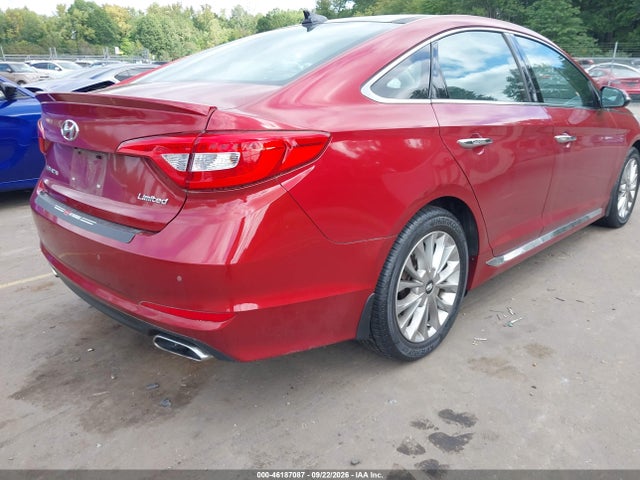2015 Hyundai Sonata 2.4l Limited მანქანა იყიდება აუქციონზე, vin: 5NPE34AF4FH025969, აუქციონის ნომერი: 46187087
