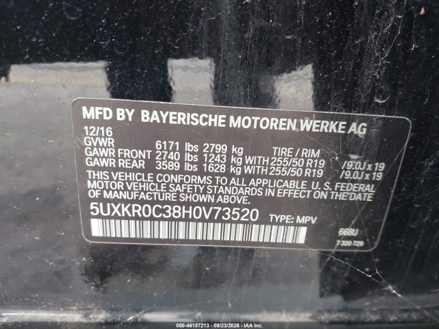 Продажа на аукционе авто 2017 Bmw X5 Xdrive35i, vin: 5UXKR0C38H0V73520, номер лота: 46187213