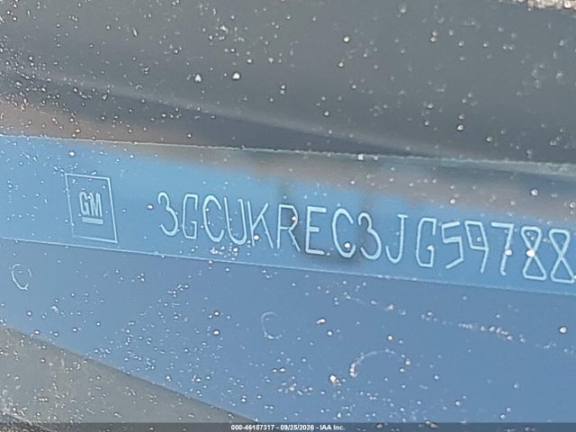 46187317 :رقم المزاد ، 3GCUKREC3JG597886 vin ، 2018 Chevrolet Silverado 1500 2lt مزاد بيع
