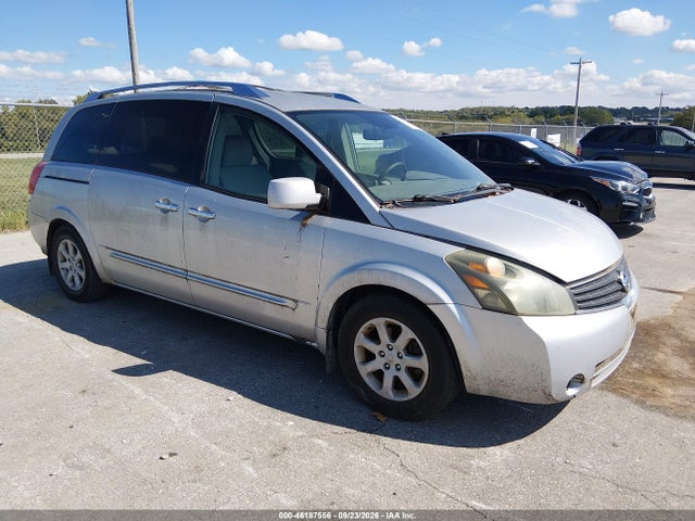 2007 Nissan Quest Sl მანქანა იყიდება აუქციონზე, vin: 5N1BV28U27N129511, აუქციონის ნომერი: 46187556