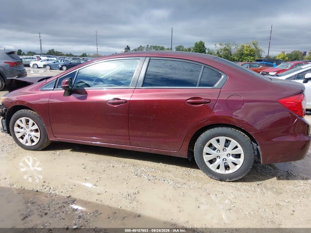 Aukcja sprzedaży 2012 Honda Civic Sdn Lx, vin: 19XFB2F59CE043816, numer aukcji: 46187653