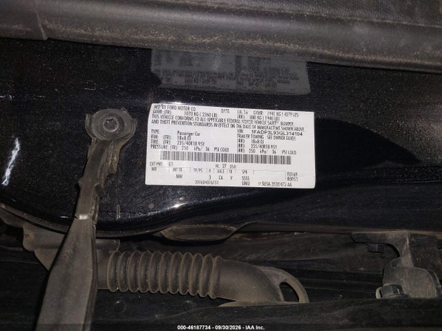 2016 Ford Focus St მანქანა იყიდება აუქციონზე, vin: 1FADP3L93GL314104, აუქციონის ნომერი: 46187734